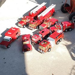 Nylint Metal Fire Trucks Lot 