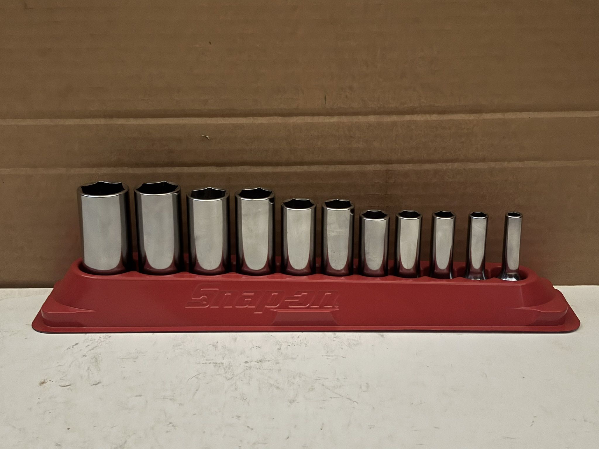 Snap-on Tools 11 pc 3/8" Drive 6-Point SAE Flank Drive® Deep Socket Set
