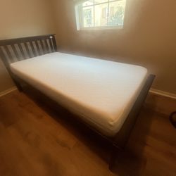 Twin Bed frame And Mattress 