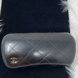 CHANEL Quilted Caviar Leather Sunglasses (Case Only)