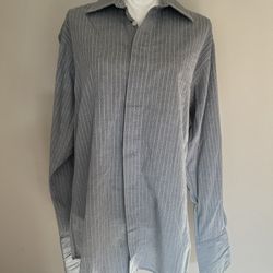 Elegance by H. Halpern ESQ Men’s Button Down Long Sleeve Shirt Neck 15 1/2 Large