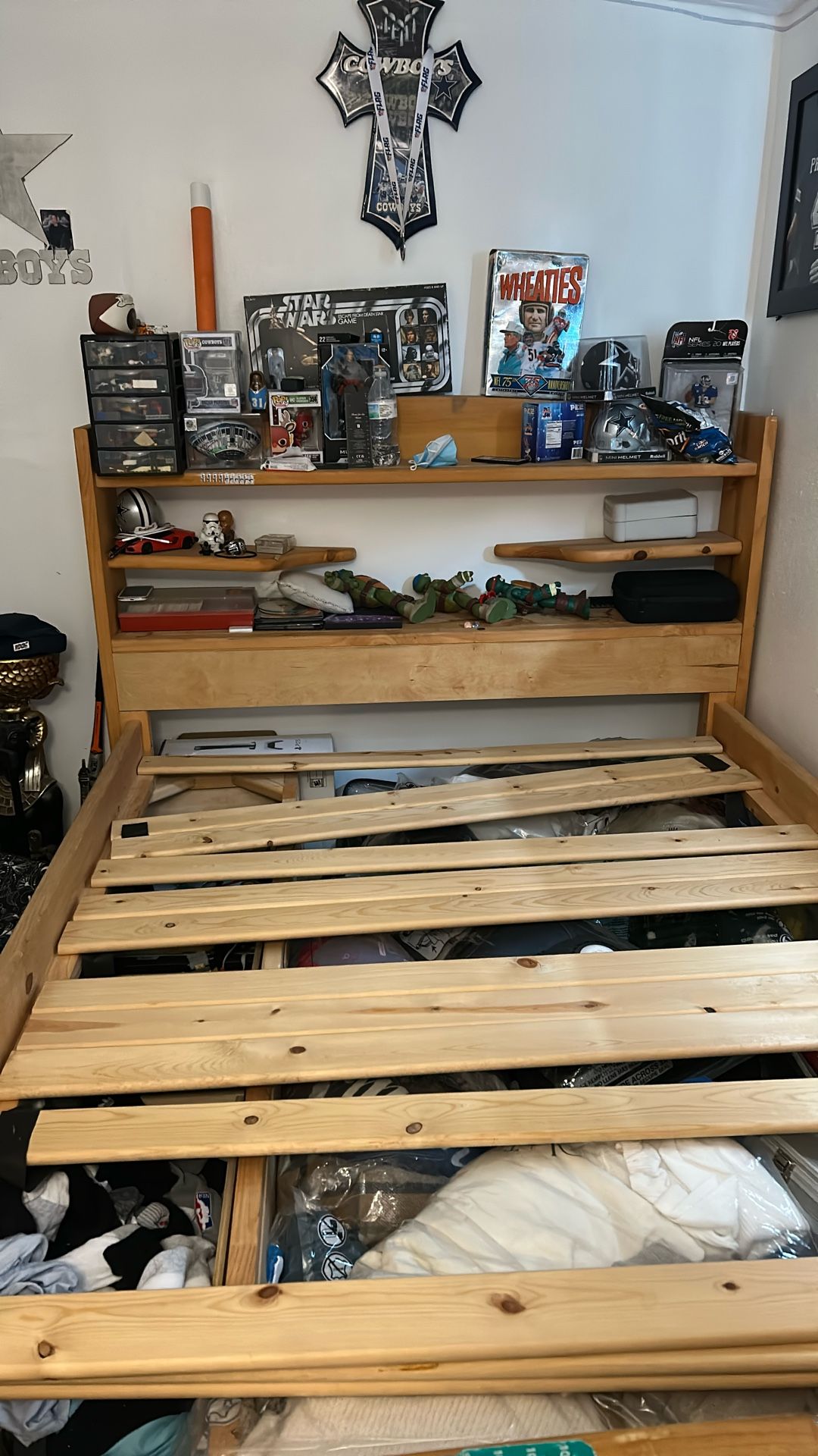 Kids Bed With Drawers And Shelf’s 