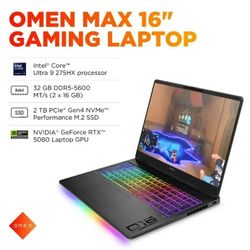 2025 HP Omen Max 16” Gaming Laptop 32gb ram 2 TB SSD 240hz QHD Screen