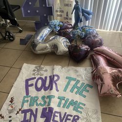 Birthday party decorations Frozen theme