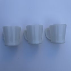 Vintage Fire King Milk Glass Cup Mug D Handle