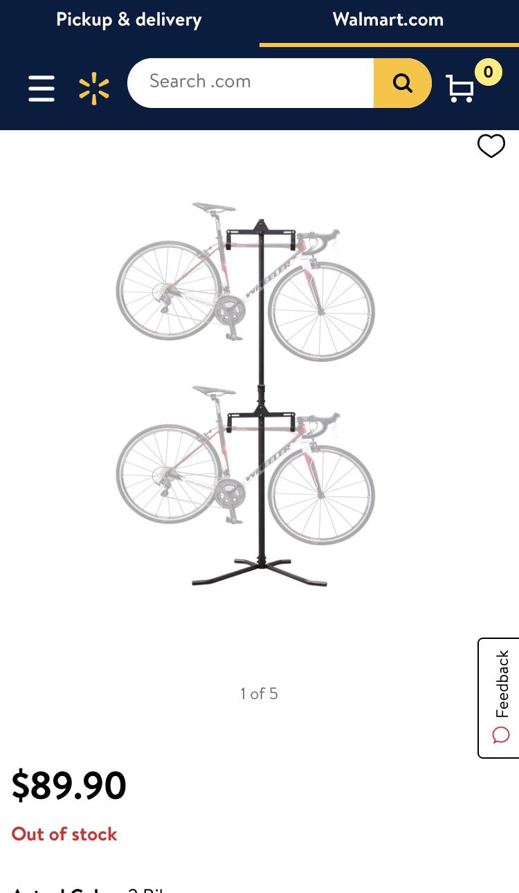 New In Box - Bike Floor Stand For Two Bikes