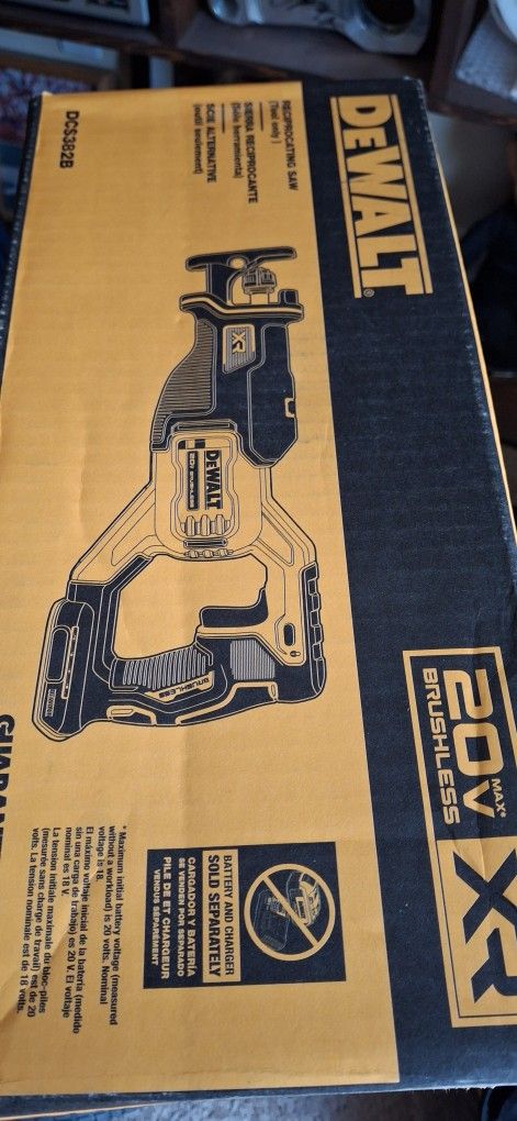 Brand New Dewalt 20v Xr Brushless Sawzall Tool Only Sealed Box $110