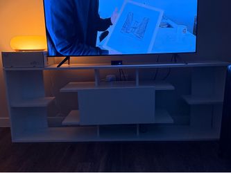 Large white TV console