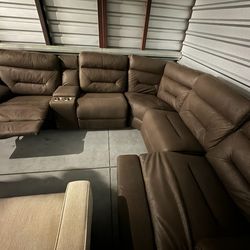 Brown Sectional sofa