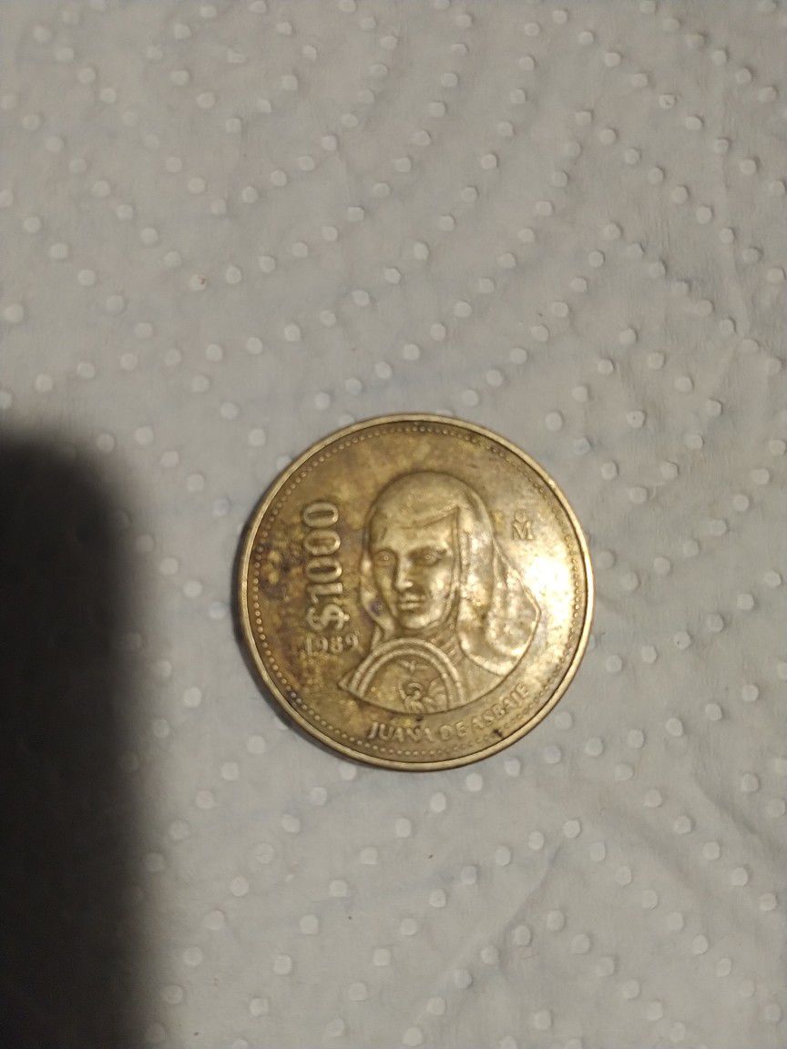 1989 Cien Pesos Mexican Coin 