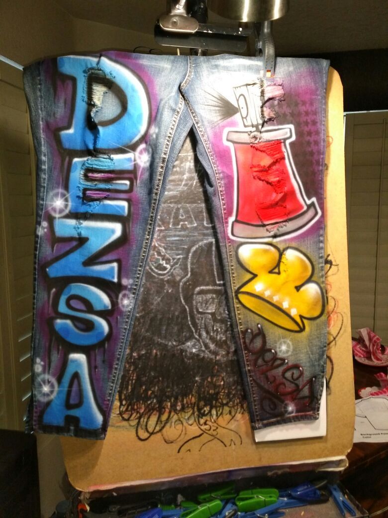 I Airbrush Overalls. Any style $75