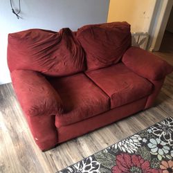 2 Seated Couch Red