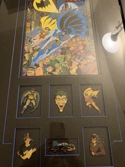 BATMAN ROBIN LITHOGRAPH WITH PINS
