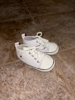 Baby White High-Top Sneakers
