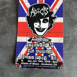 THE ADICTS NAMM JAM PASS COLLECTIBLE 