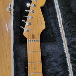 Fender American Deluxe Stratocaster. Vintage noiseless strat pickups. Locking tuners. Roller nuts. No trading.