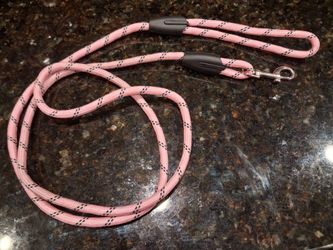 Pink dog lash with black