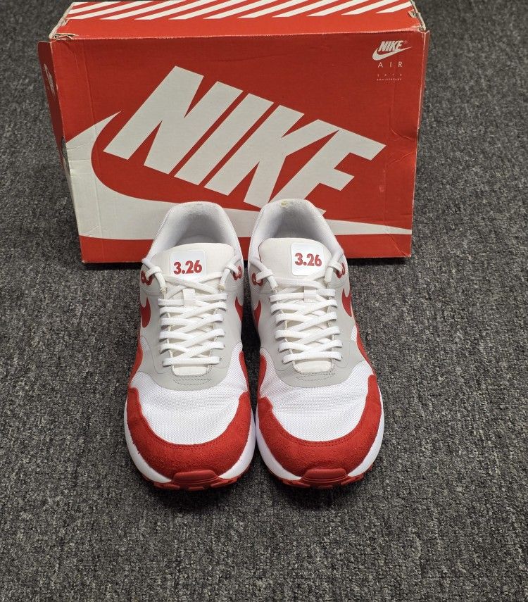 Nike Air Max 1 Ultra 2.0 Air Max Day 2017 White-Red Sneakrs Size 11 908091-100