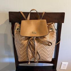 Michael Kors woven backpack