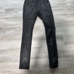 Purple Brand Limited Edition Waxed Black Jeans