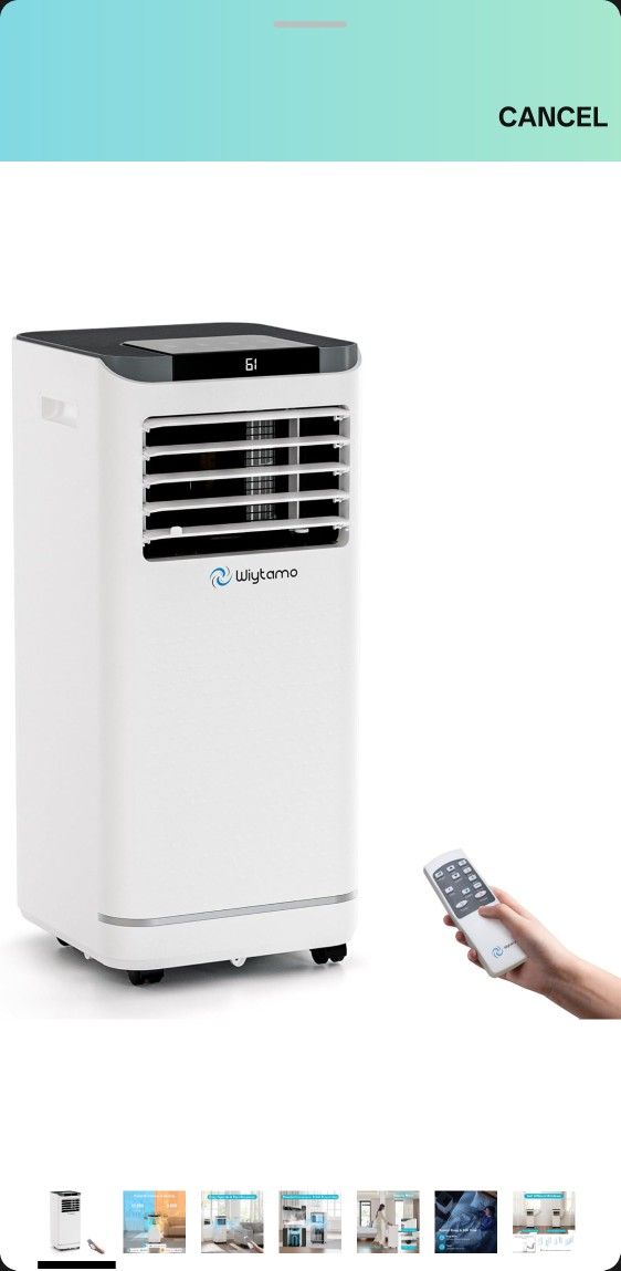 Brand New In Box 10,000 BTU Portable Air Conditioners, 4 in 1 Portable AC Unit, Cool, Heat, Dehumidifier & Fan, 450 Sq.Ft Room Air Conditioners Portab
