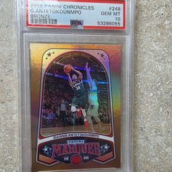 2019 Giannis Antetokoumpo Panini Bronze. PSA 10