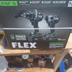Flex Hammer Drill With Turbo Mod And Quick Eject Impact Driver Kit