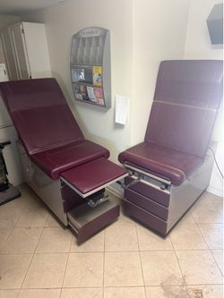 Medical  Family Practice Cabinet Exam Table w/ Adjustable Back & Stirrups