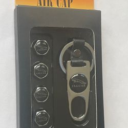 4 ~ Jaguar Chrome Air Valve Caps 