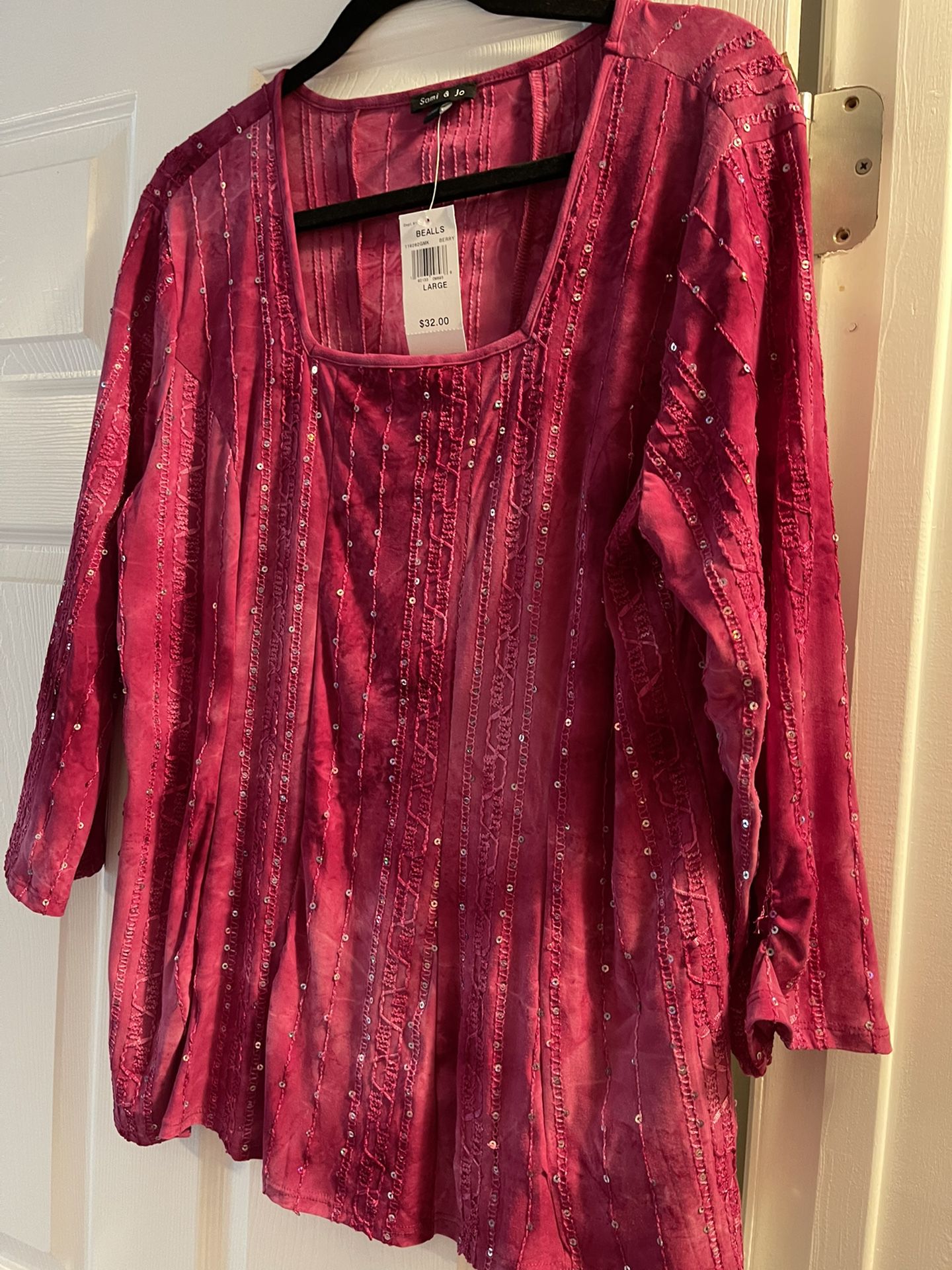 Hot Pink Sequin Tunic