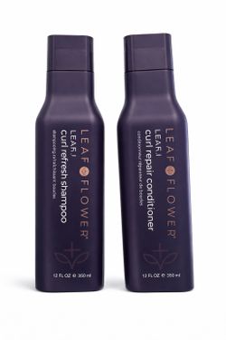Leaf & Flower Curl Refresh Shampoo & Curl Repair Conditioner Set 12oz