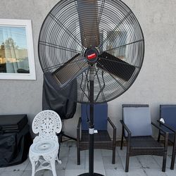 Dayton 6Ale9 Light Duty Industrial Fan, Pedestal Mount, 30 In Blade Dia, 115V,