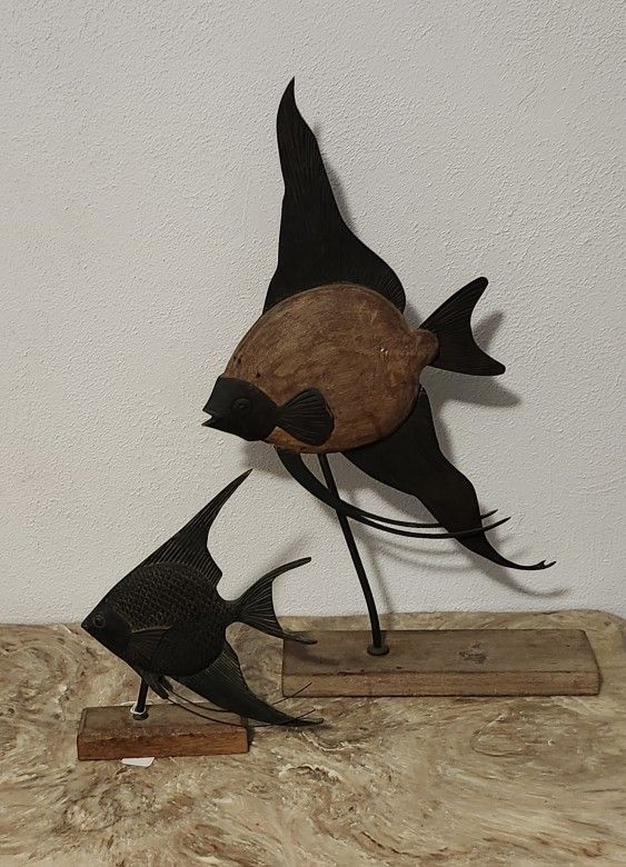 Two Mid-Century Decorative Fish