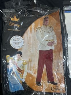Disney Prince Charming Adult Plus XXL and Cinderalla L costume