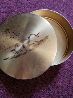 2 Korean Rice/Serving Bowls with Lids, Stainless Steel Kitchen/brass Tableware