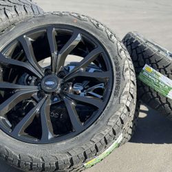 22" Wheels with 285/45R22 Tires fits Ford F-150 Expedition