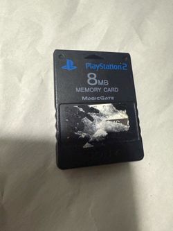 Sony PS2 PlayStation 2 8MB MagicGate Memory Card Black SCPH-10020