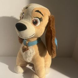 Disney Lady and the Tramp Dog Lady Plush Stuffed Animal 11 Inch 