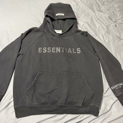 Size Small Essentials Fear of God Black Hoodie