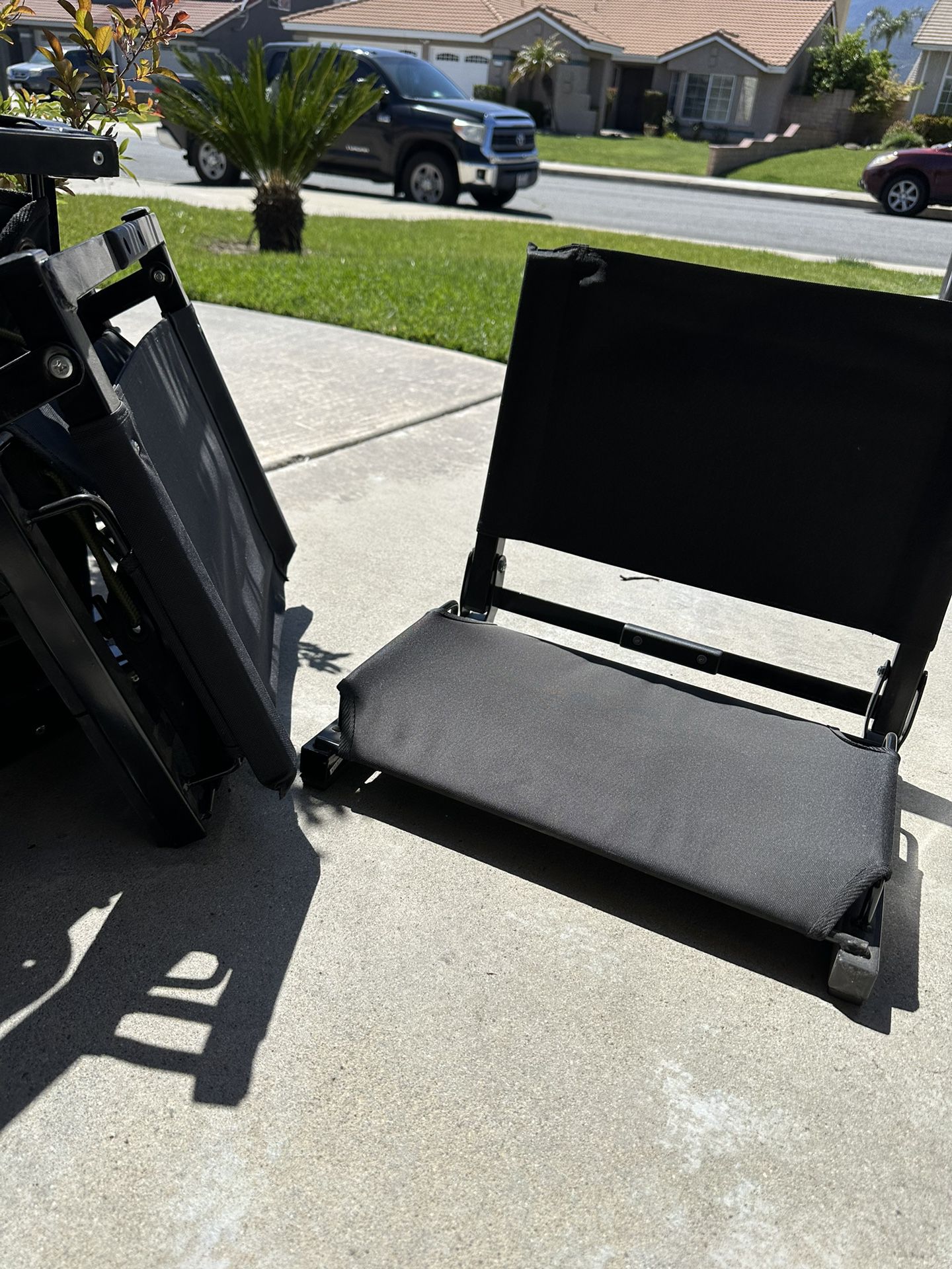 Stadium Chairs! Only Used Once! Just In Time For Graduations and Games! Foldable! Portable!