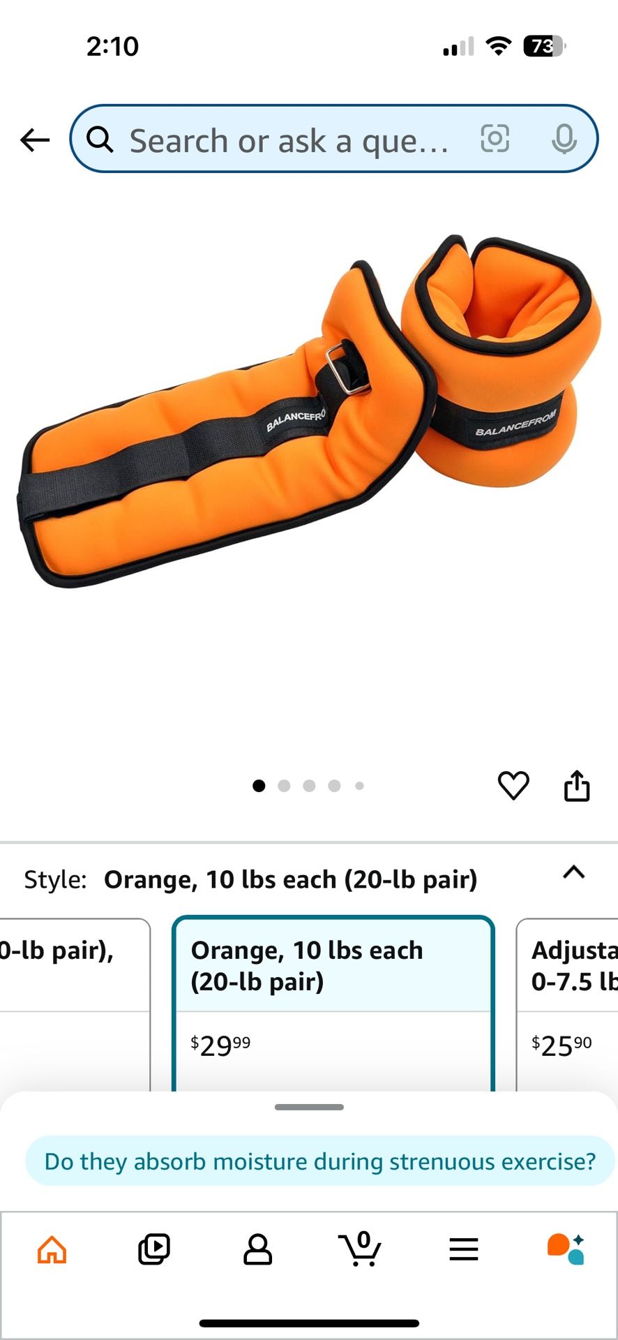 Ankle Weights - 10lb. $20 Each Pair