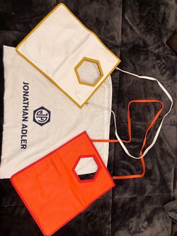 Jonathan Adler Orange Leather Crossbody Bag with Dust Baǵǭj̨