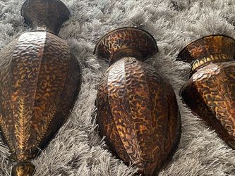 Set Of 3 Vase Decor For The Wall