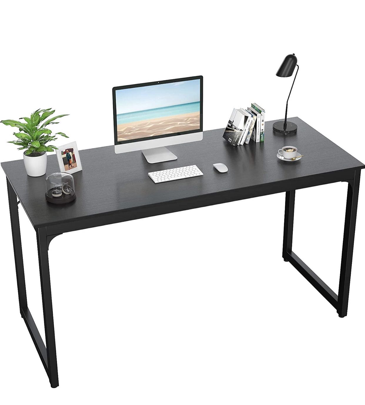 Computer Desk 47” Modern Sturdy Office Desk PC Laptop Notebook Study Writing Table for Home Office Workstation