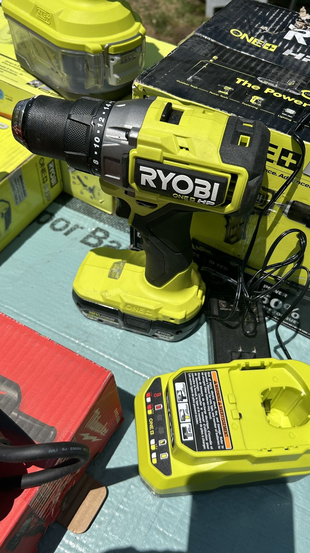Ryobi drill set