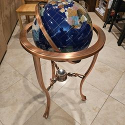 Brass World Globe Mint Condition