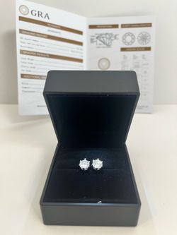 VVS1 Silver Moissanite Earrings