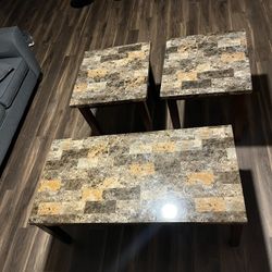 Table with Two Stools