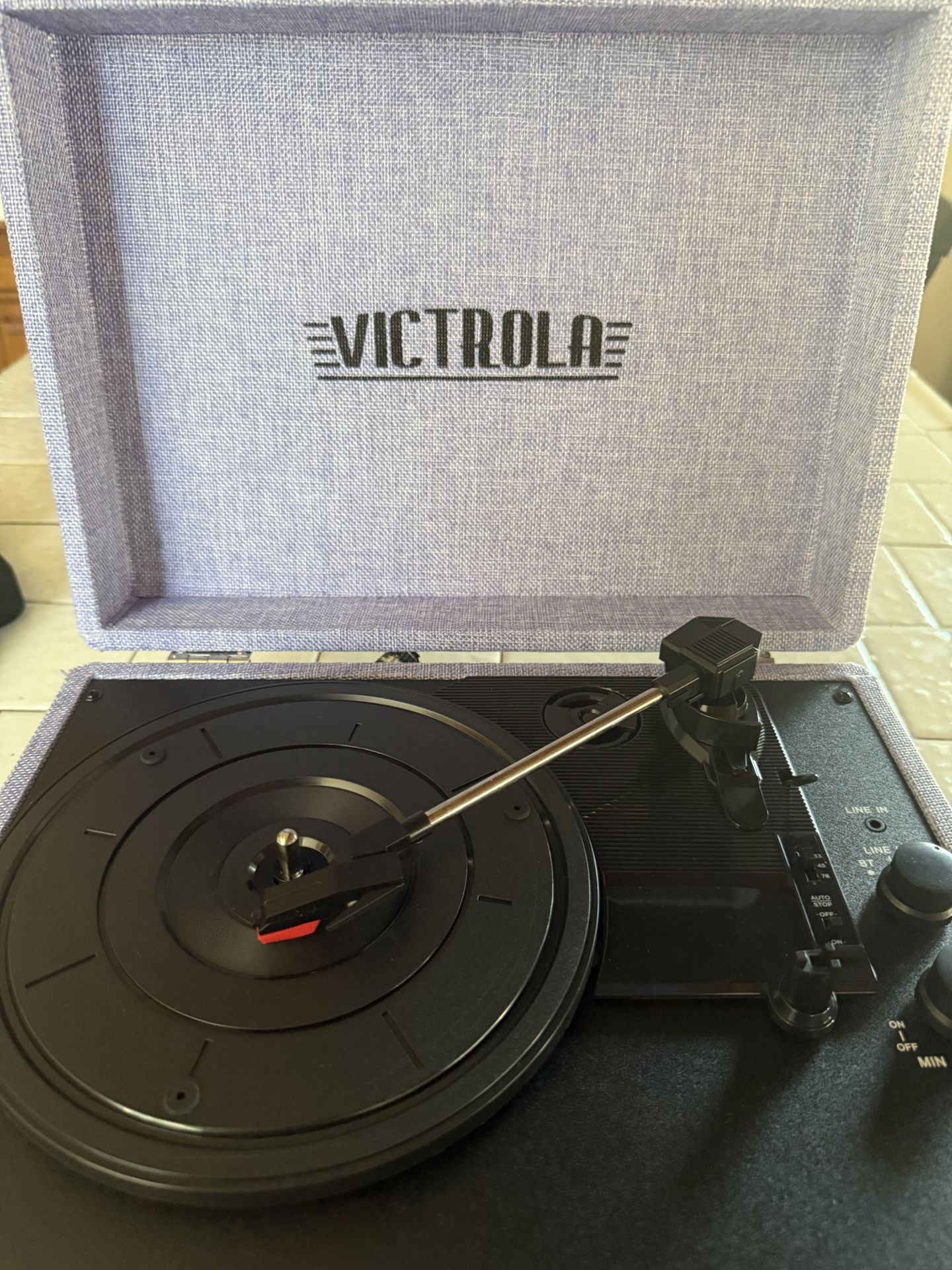 Victrola Record Player -Purple