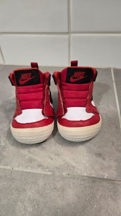 Nike Toddler Air Jordan Retro Crib Bootie Red And Black Size 2C